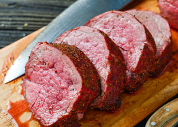 Throw a beef tenderloin on the grill this night and chill out