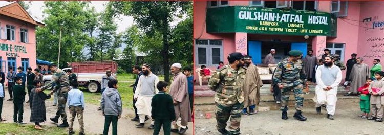 Rafiabad Army camp distributes stationery